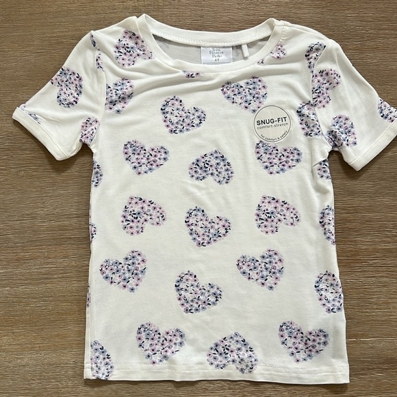 ❤️ Tres Beau et Belle Toddler Girl Bamboo Pajama Set Floral Hearts 4T - Picture 6 of 6